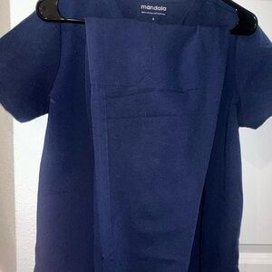 Mandala Women's Navy Scrub Set